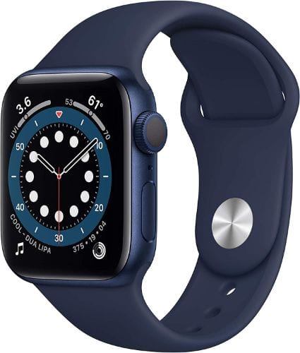 Apple Watch Series 6 Aluminum 44mm (GPS + Cellular) Blue Sport Band - 32GB - Blue - Acceptable