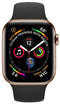 Apple Watch Series 4 Aluminum 44mm (GPS + Cellular) Black Sport Band - 16GB - Gold - Excellent
