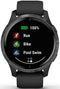 Garmin  Venu Smartwatch - Slate Black-Fiber-reinforce Polymer-Silicone Strap-Black - 30.4mm - Slate Black - Fiber-reinforce Polymer - Black - Silicone Strap - Silicone - Premium