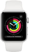 Apple  Watch Series 3 - 8GB - Silver-Aluminum-Sport Band-White - GPS - 38mm - Silver - Aluminum - White - Sport Band - Rubber - Good